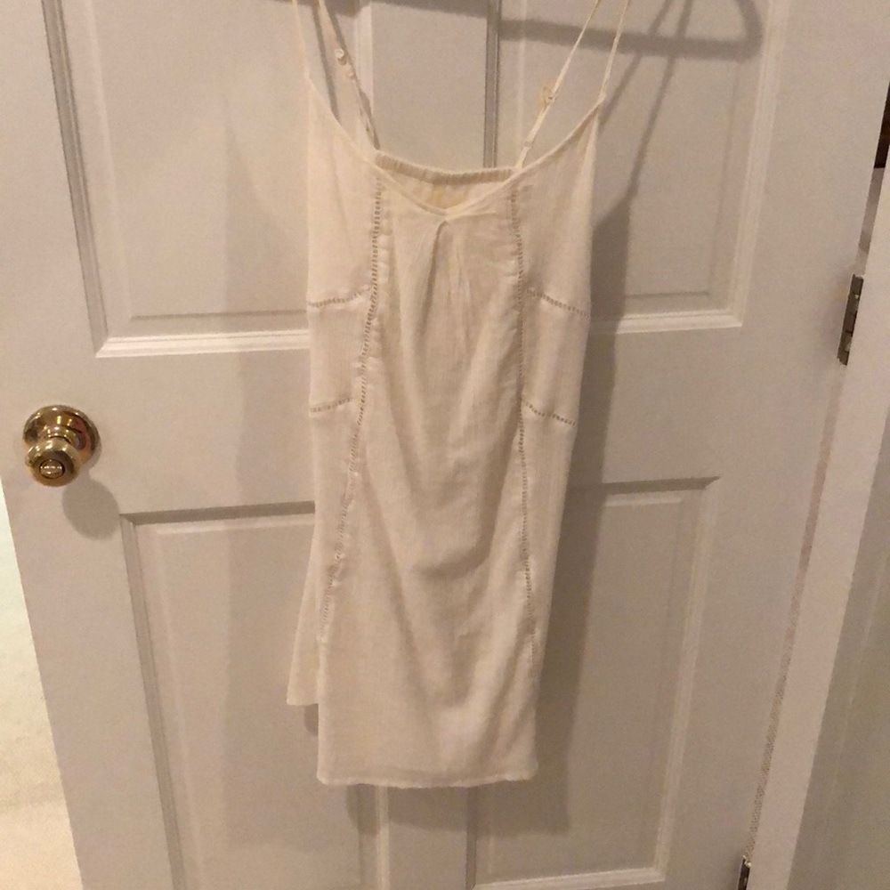 White mini dress